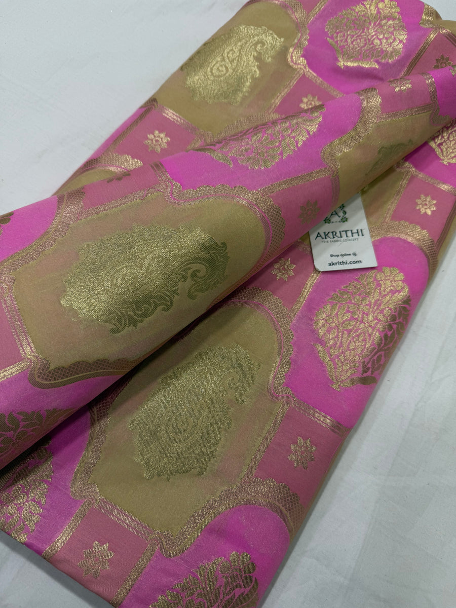 Pure Banarasi brocade fabric