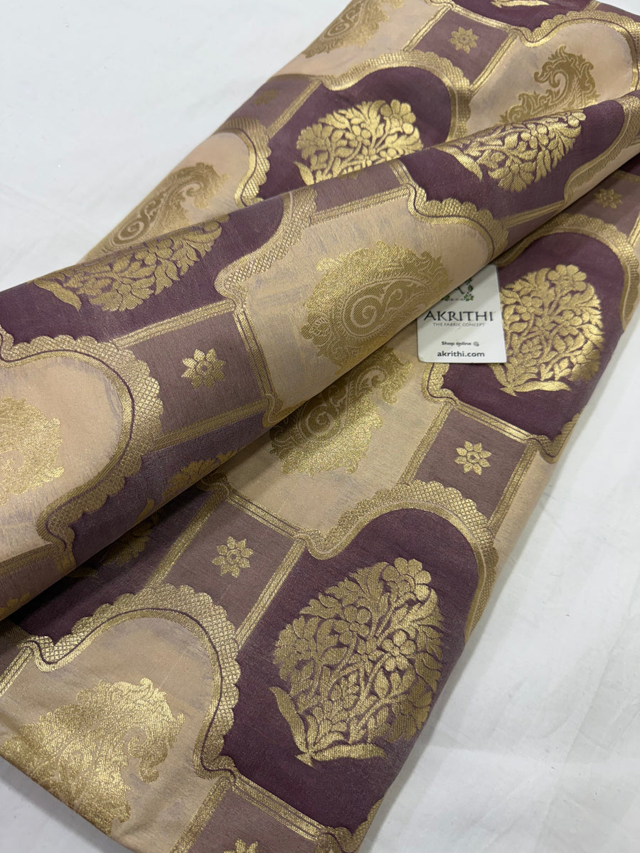 Pure Banarasi brocade fabric