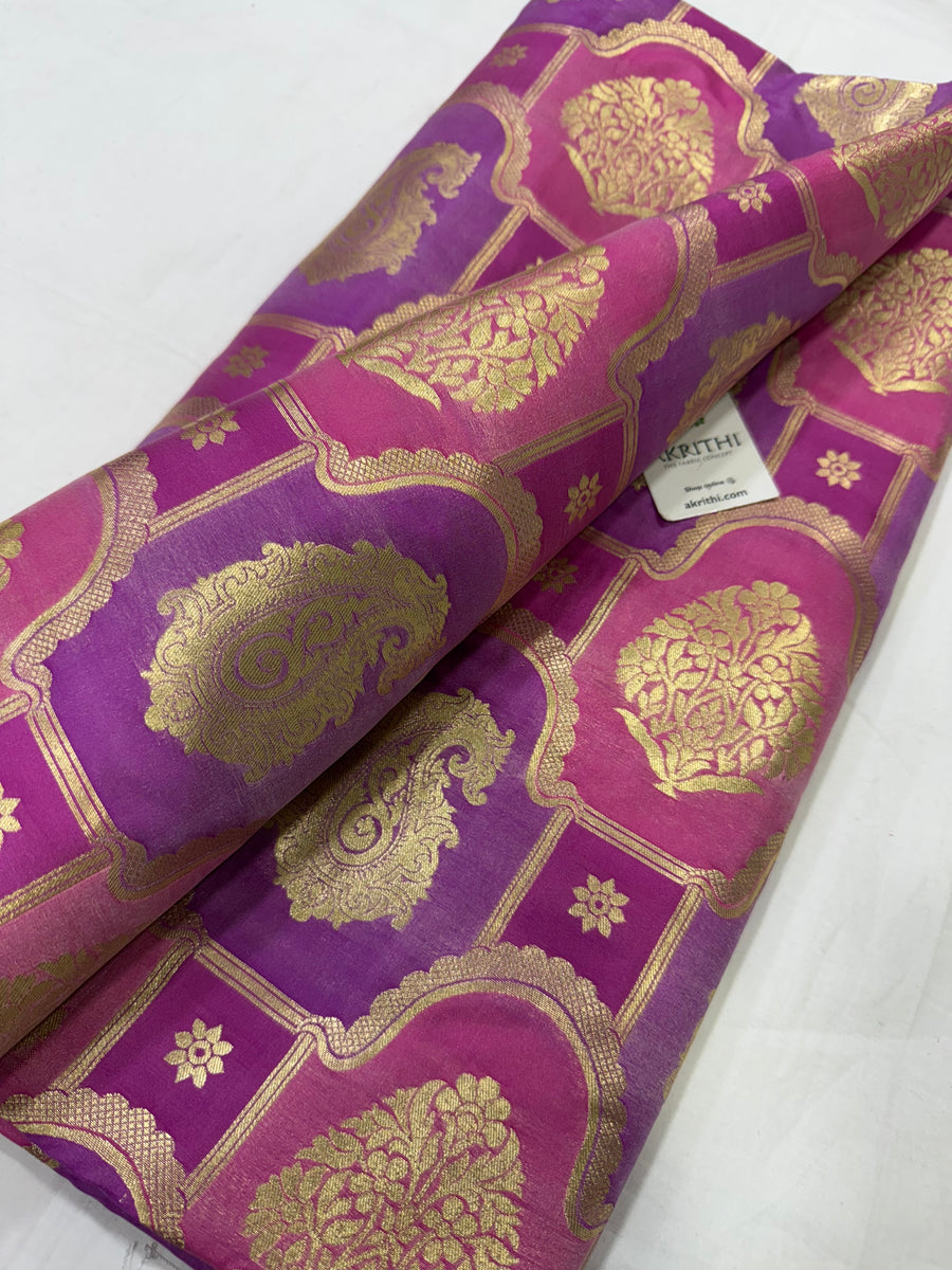 Pure Banarasi brocade fabric