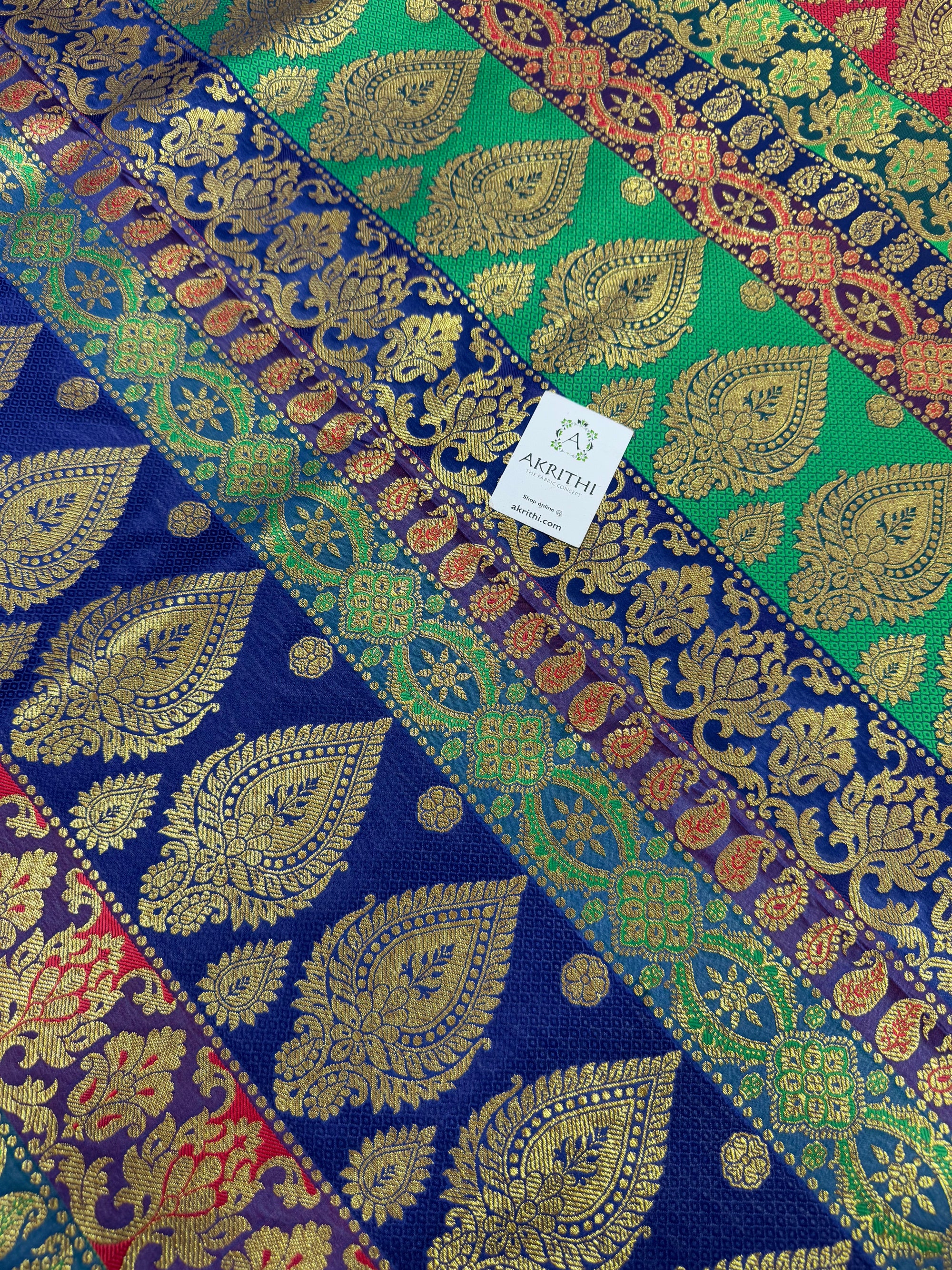 Pure Banarasi brocade fabric