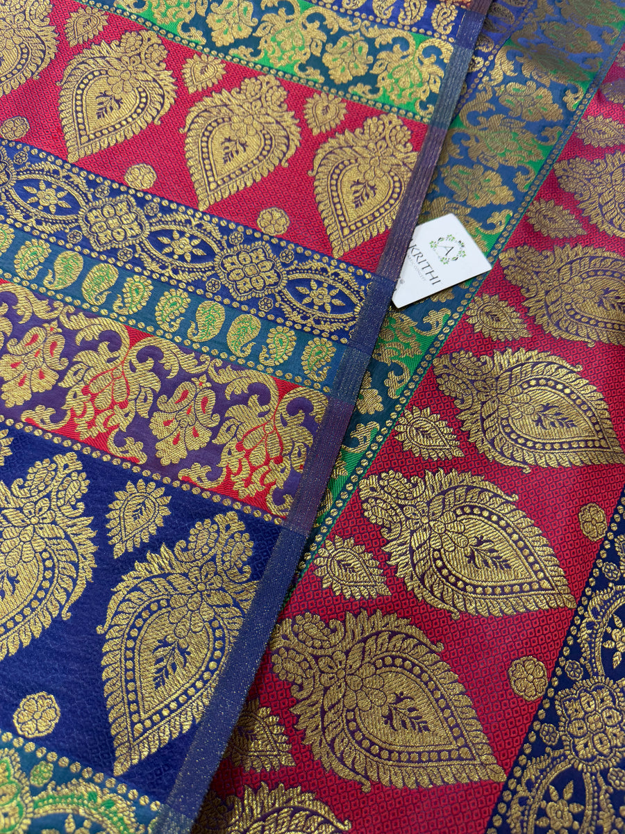 Pure Banarasi brocade fabric