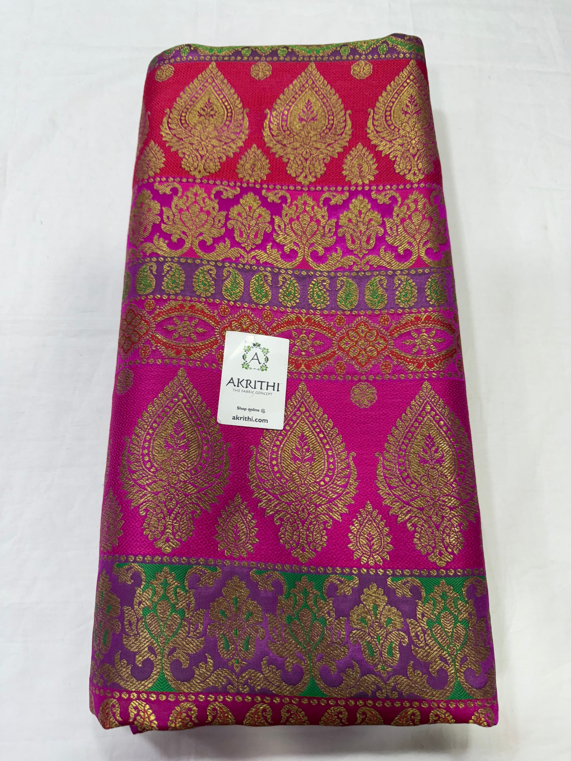 Pure Banarasi brocade fabric