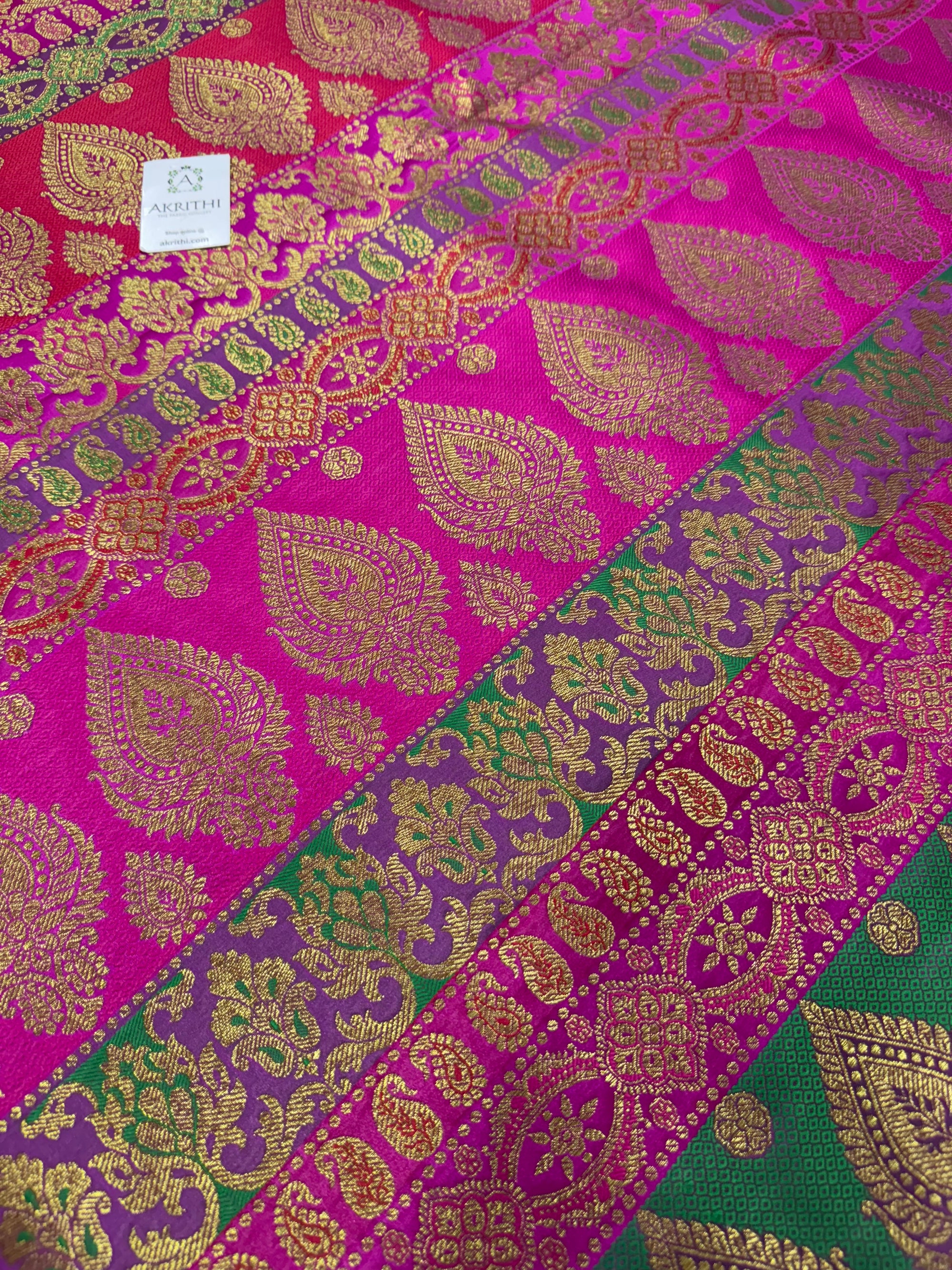 Pure Banarasi brocade fabric