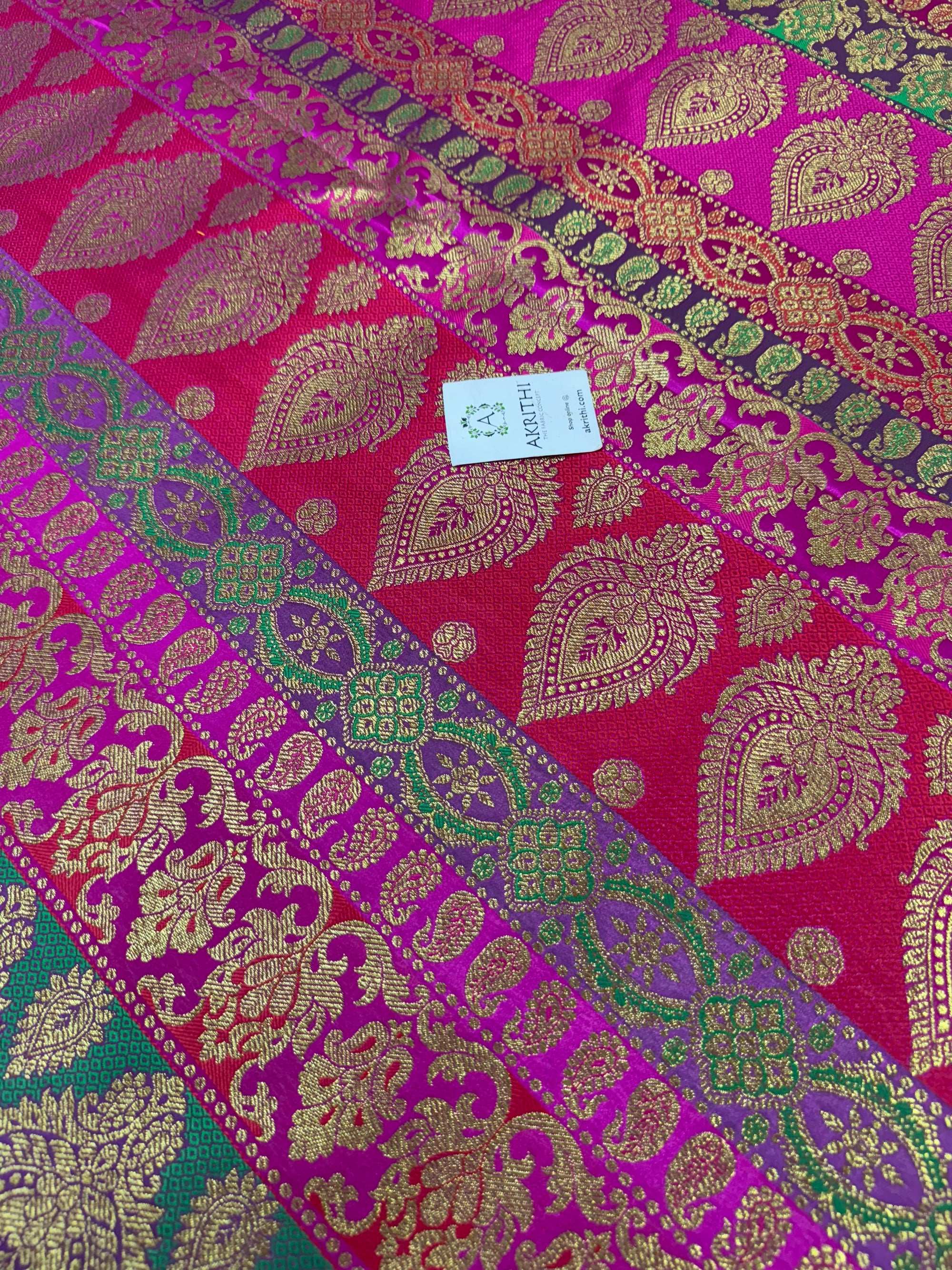 Pure Banarasi brocade fabric