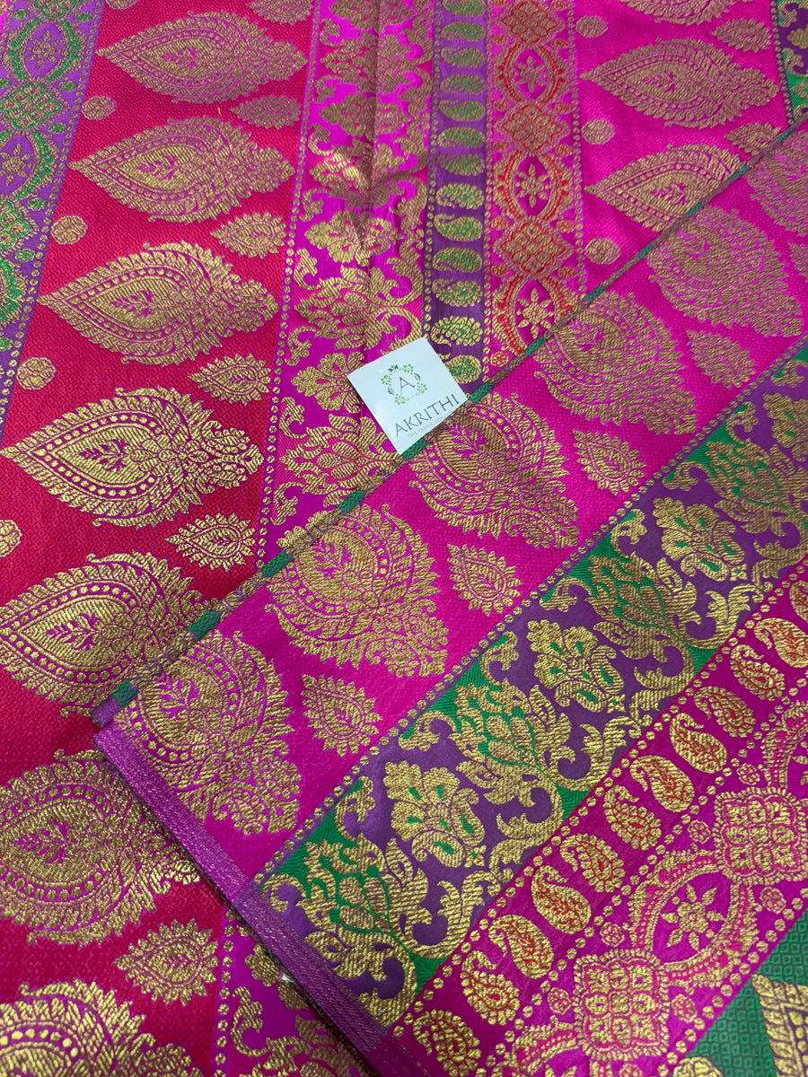 Pure Banarasi brocade fabric