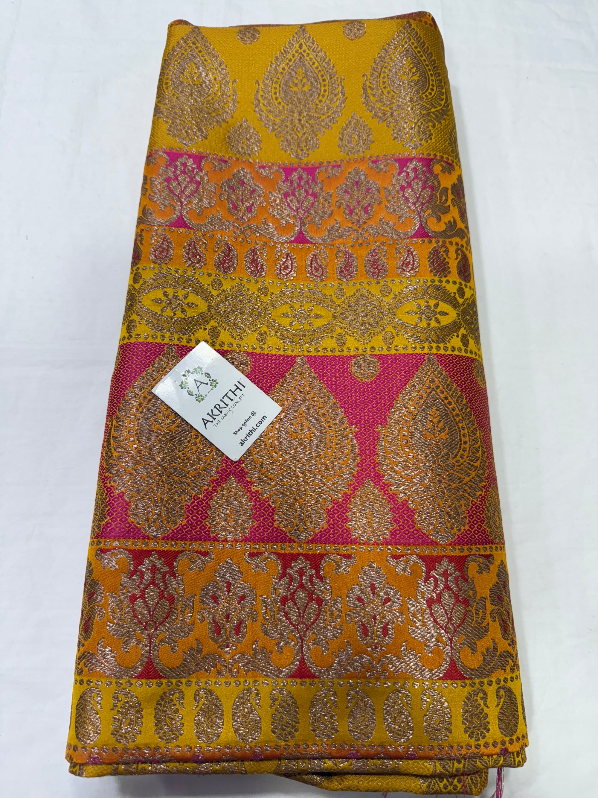 Pure Banarasi brocade fabric