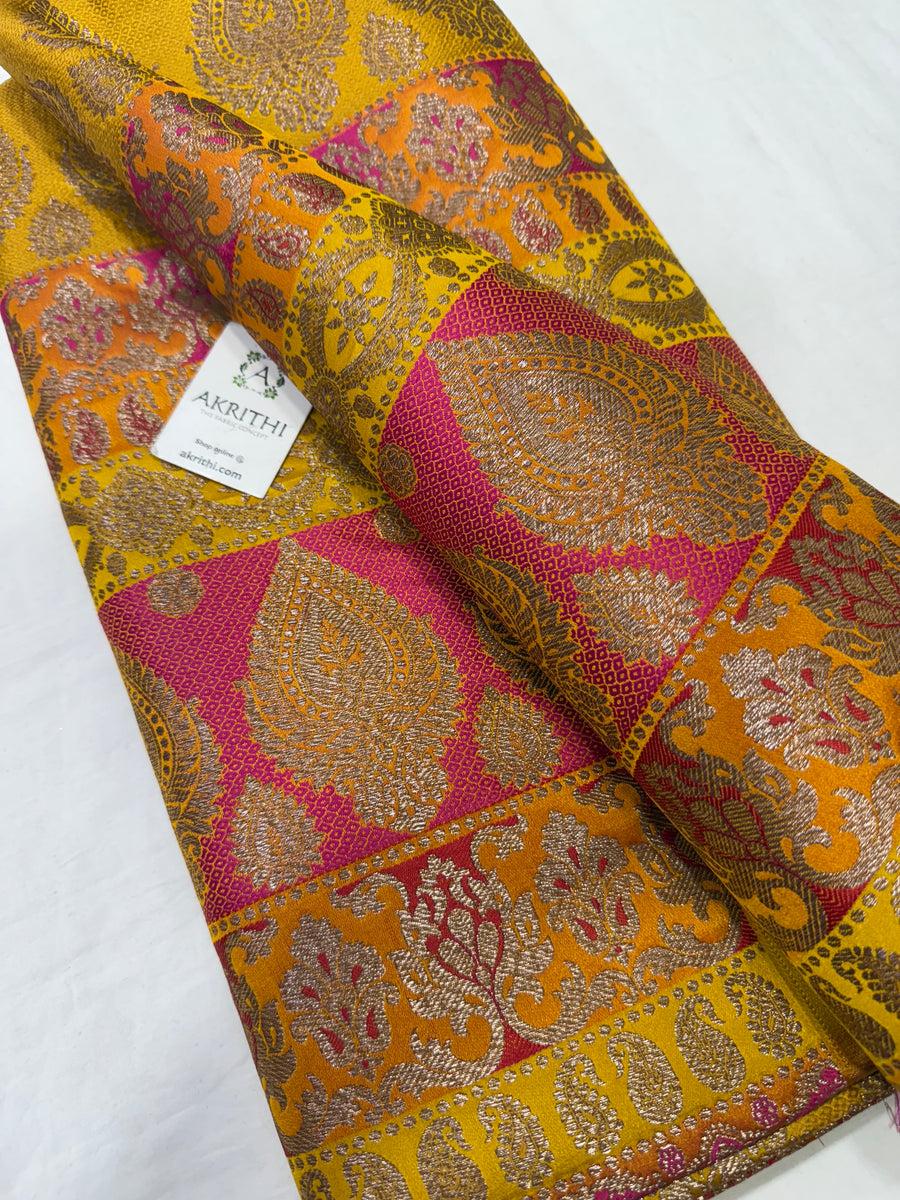 Pure Banarasi brocade fabric