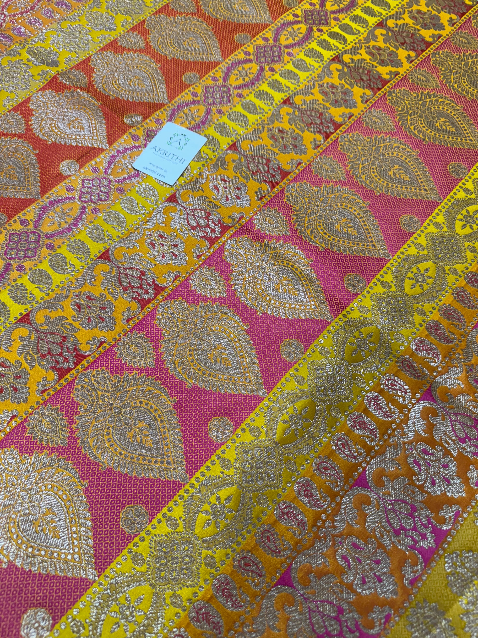 Pure Banarasi brocade fabric