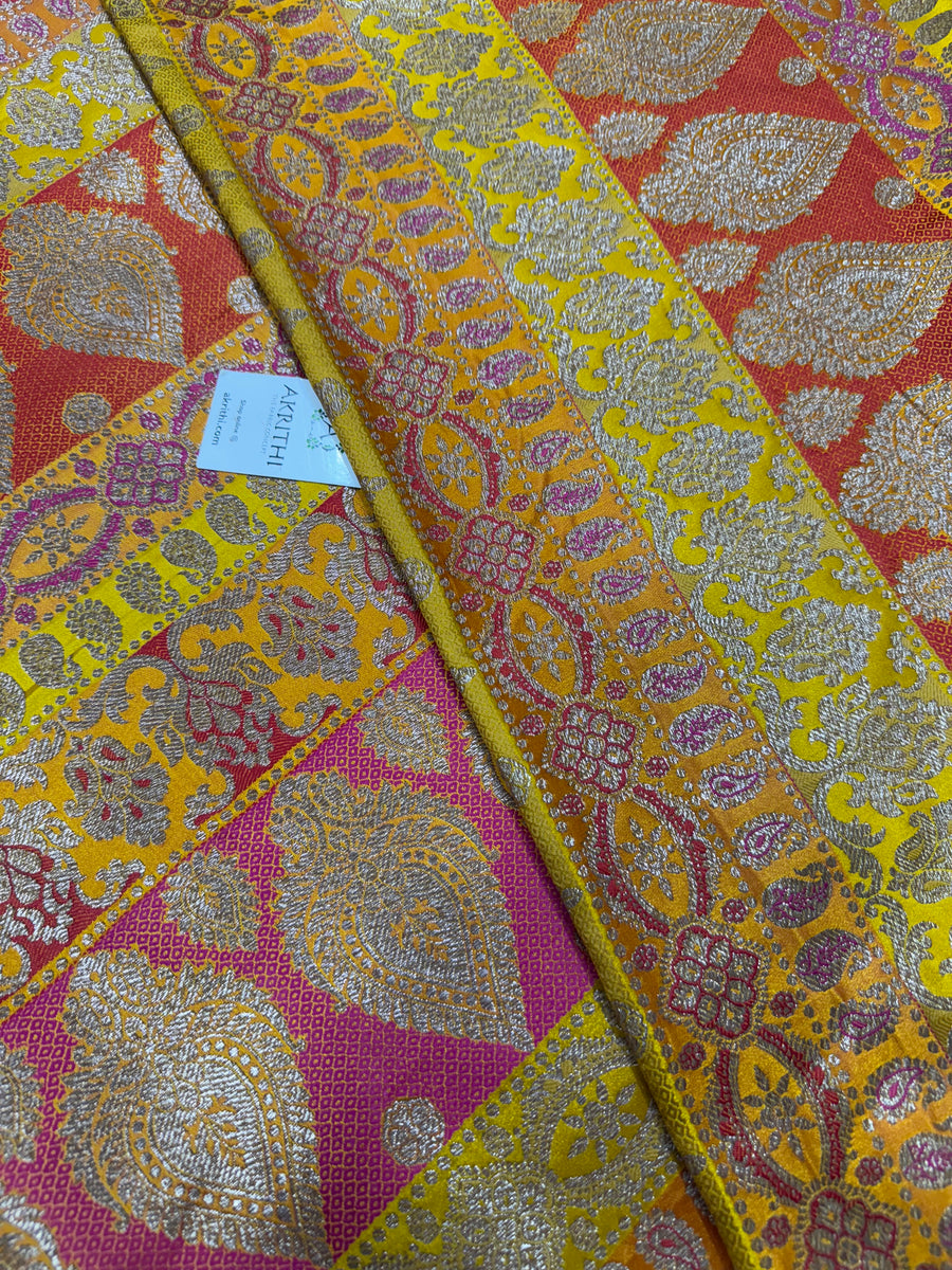 Pure Banarasi brocade fabric