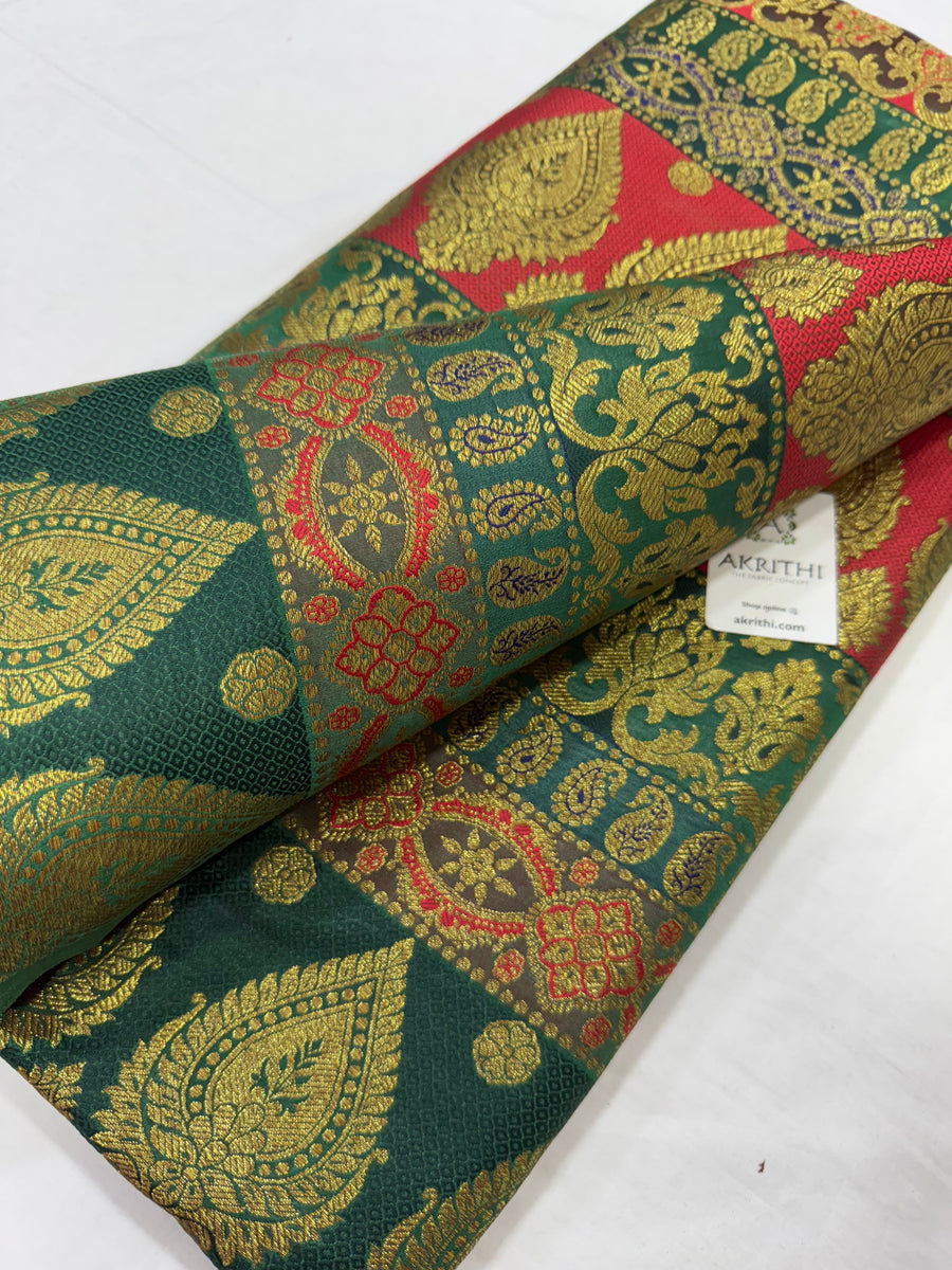 Pure Banarasi brocade fabric