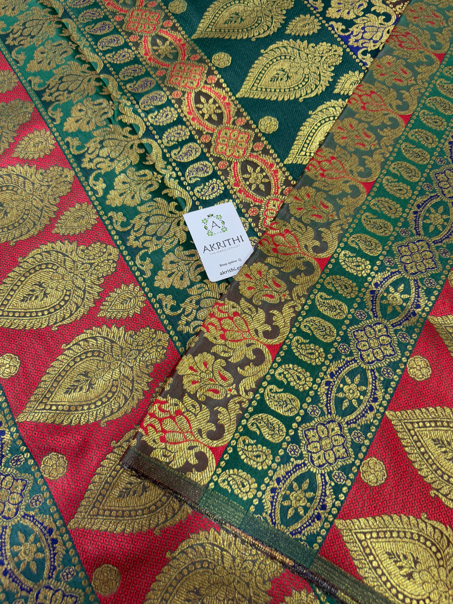 Pure Banarasi brocade fabric