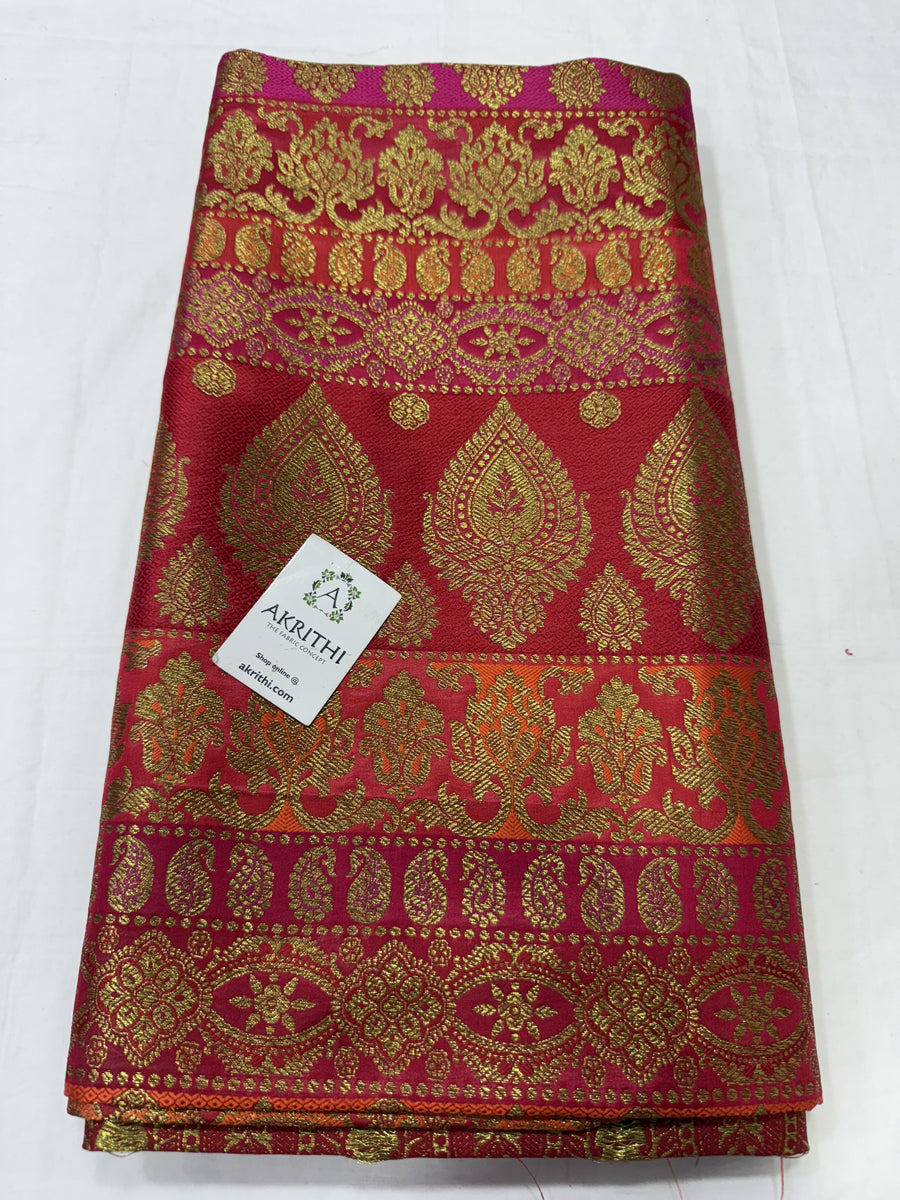 Pure Banarasi brocade fabric