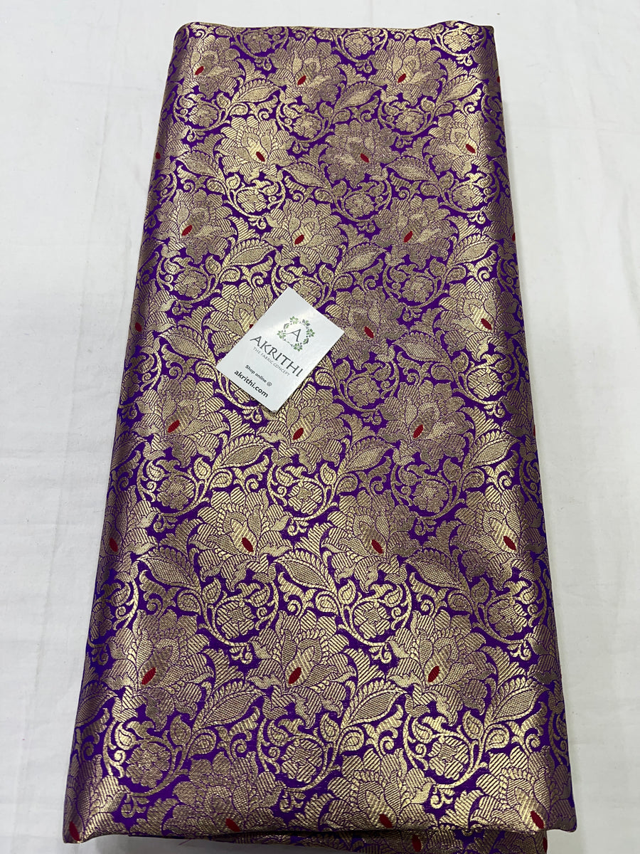 Pure Banarasi brocade fabric