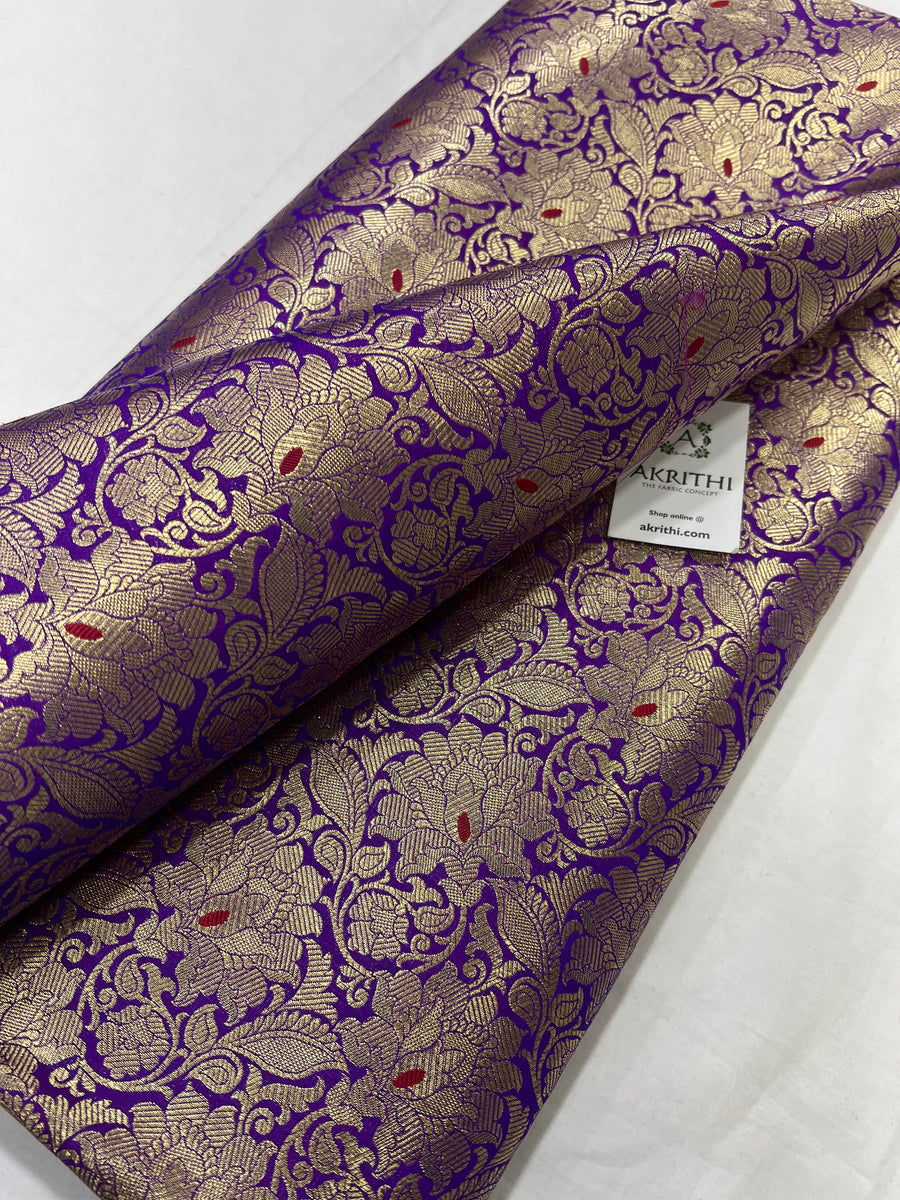 Pure Banarasi brocade fabric