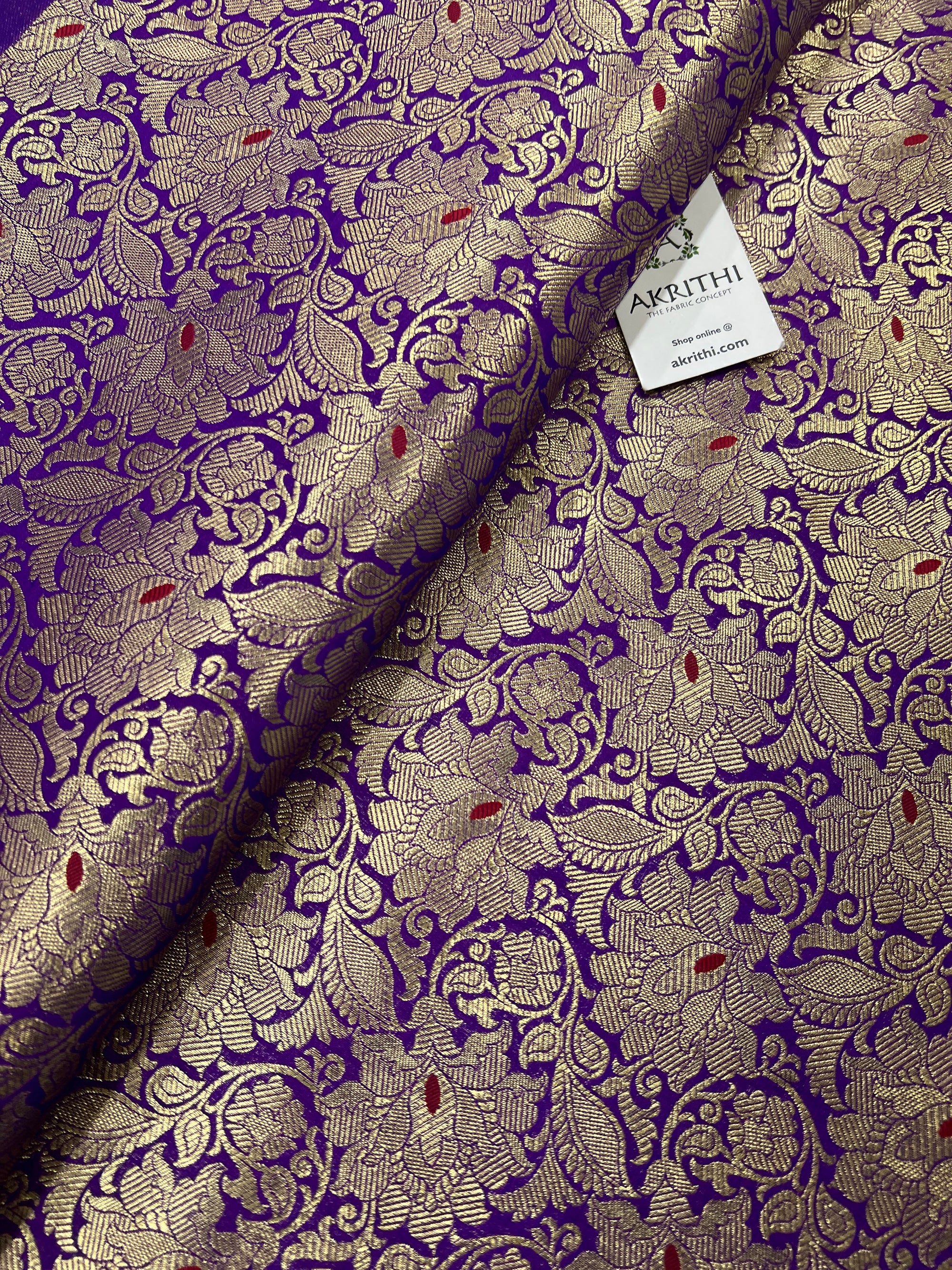 Pure Banarasi brocade fabric