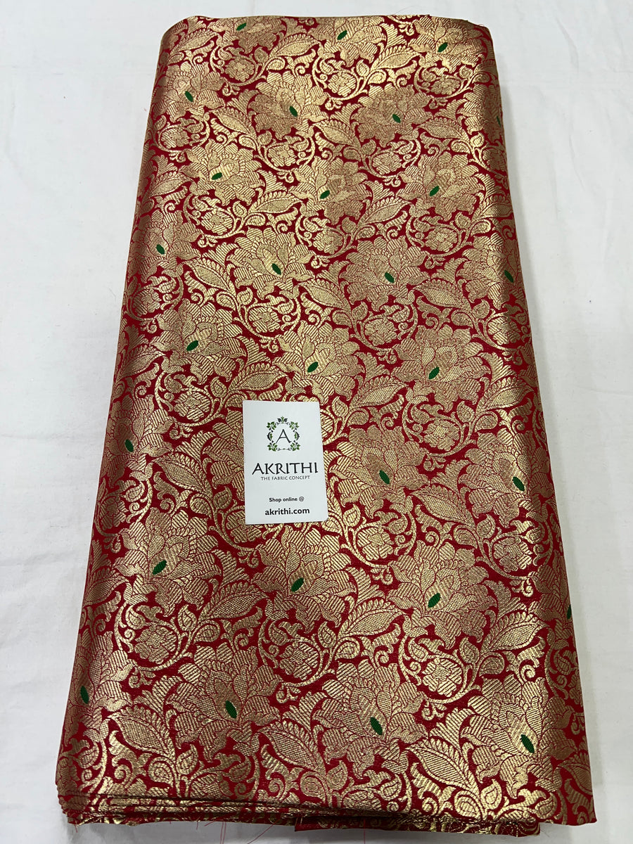 Pure Banarasi brocade fabric