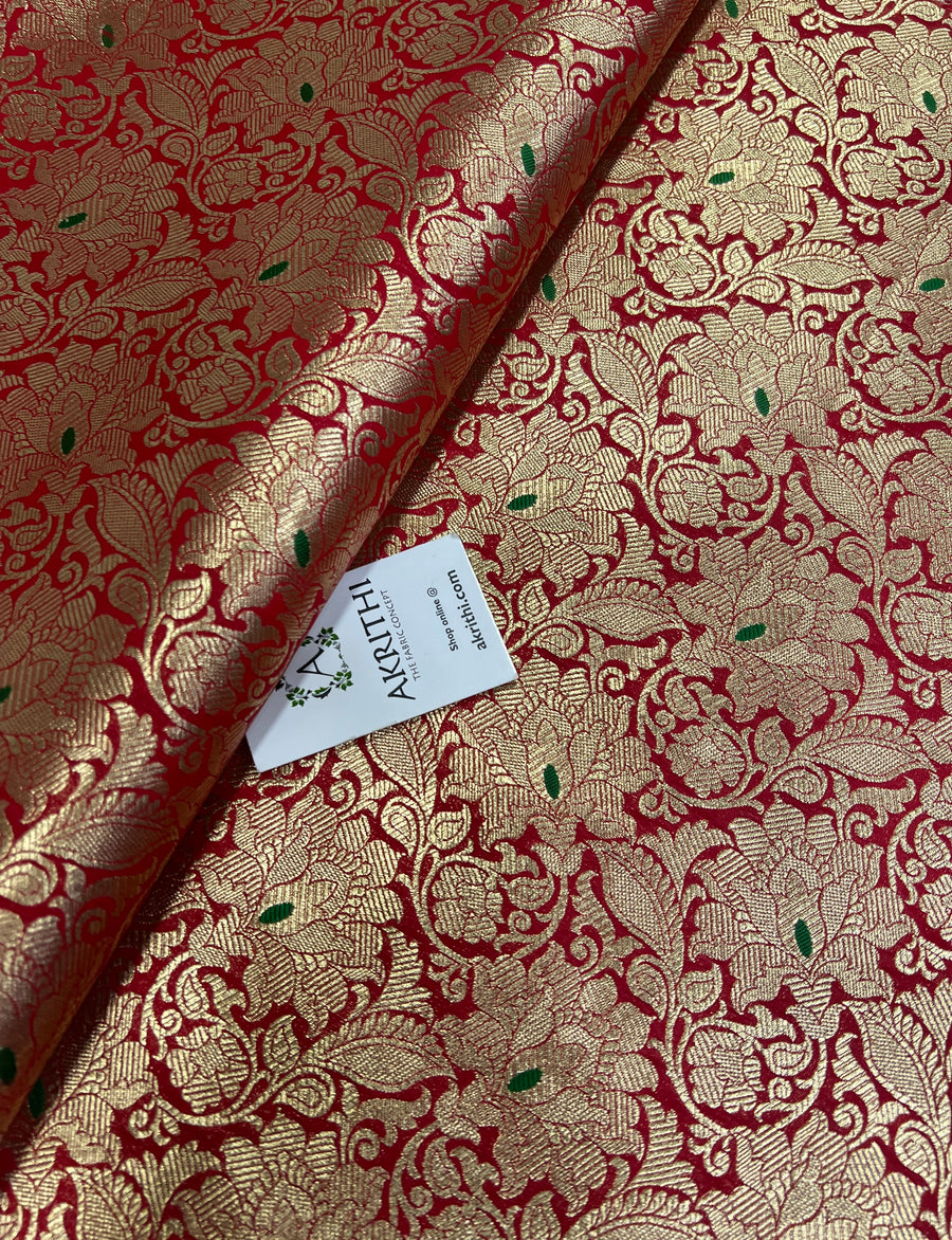 Pure Banarasi brocade fabric