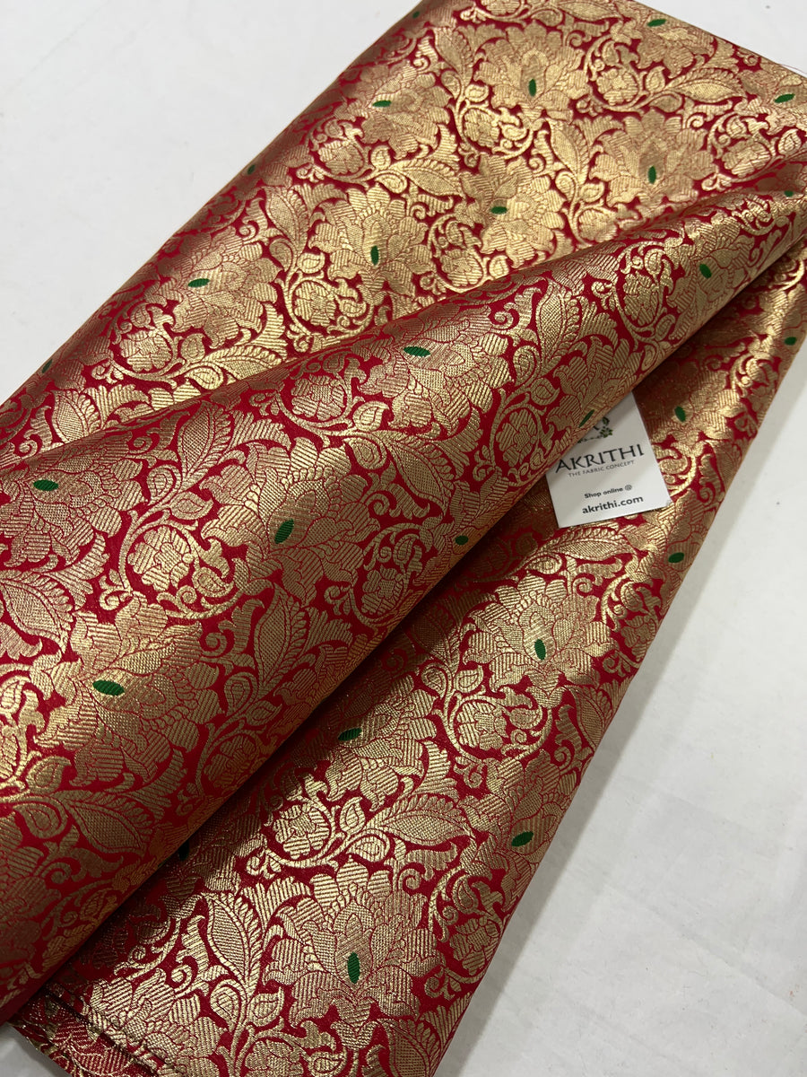 Pure Banarasi brocade fabric