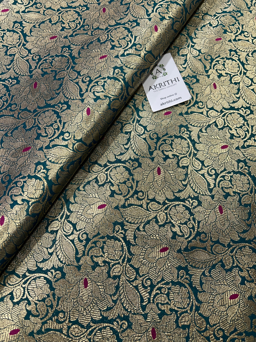 Pure Banarasi brocade fabric