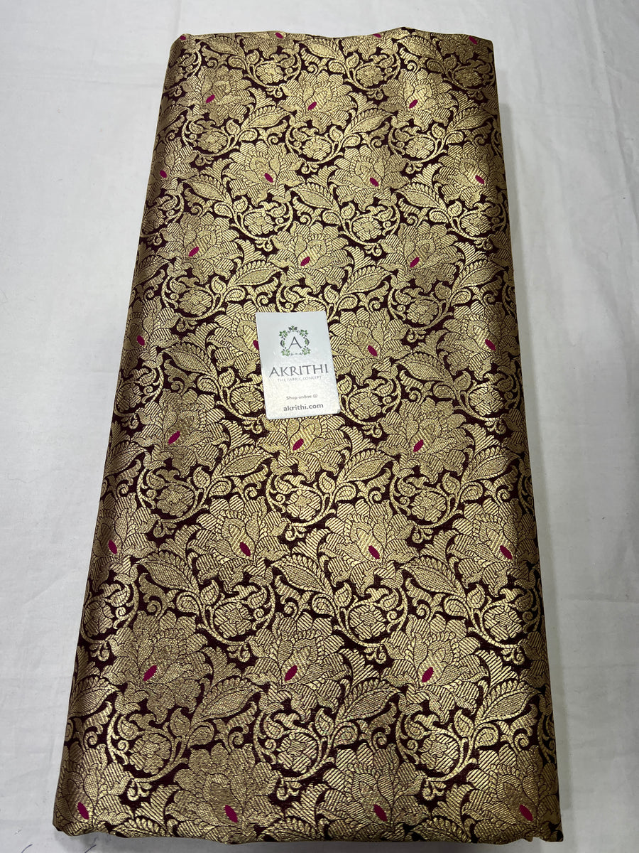 Pure Banarasi brocade fabric