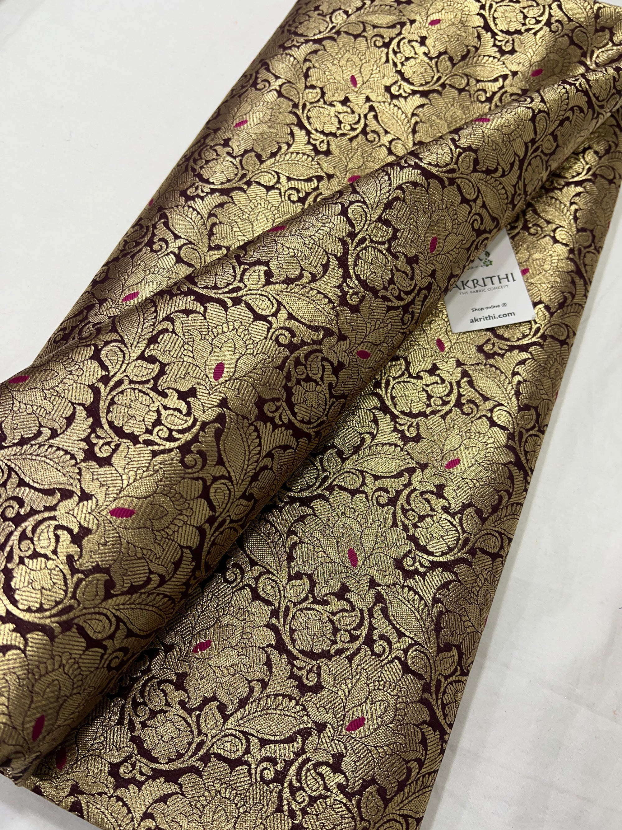 Pure Banarasi brocade fabric