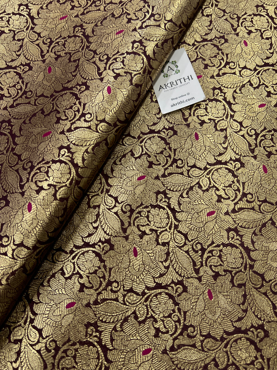 Pure Banarasi brocade fabric