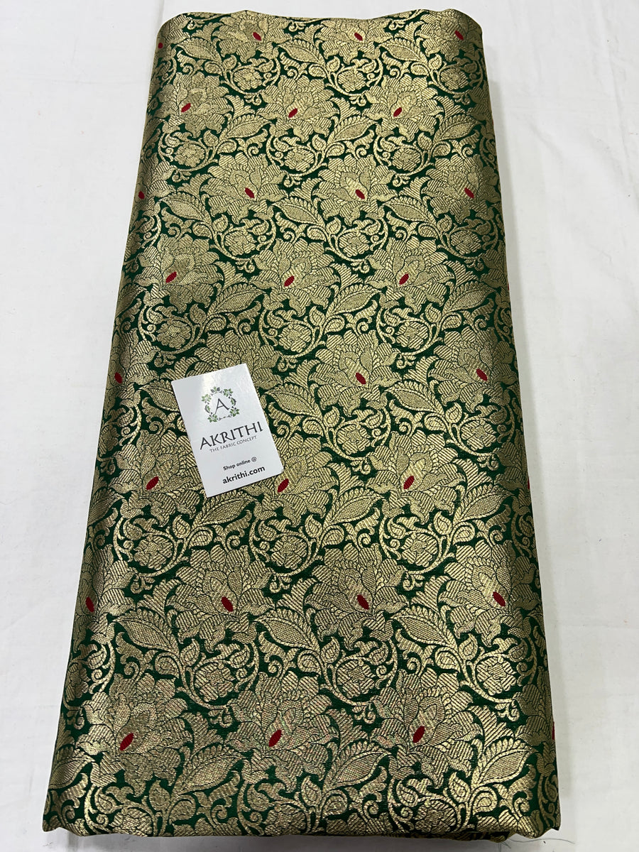 Pure Banarasi brocade fabric