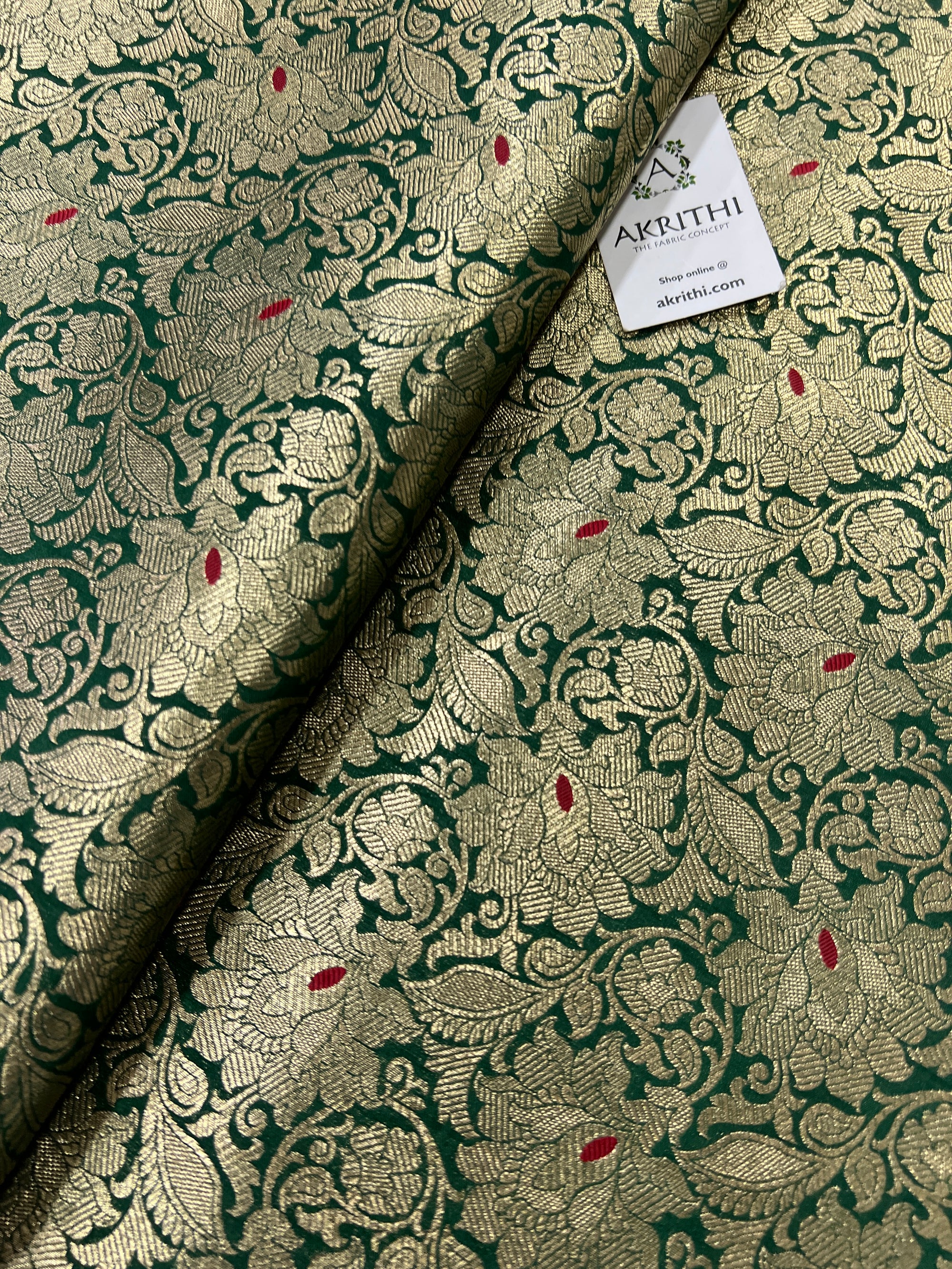 Pure Banarasi brocade fabric