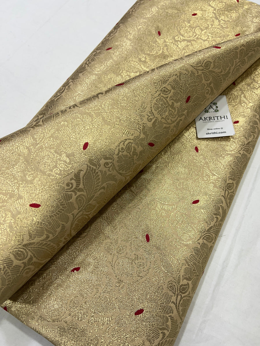 Pure Banarasi brocade fabric