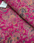 Printed viscose silk fabric