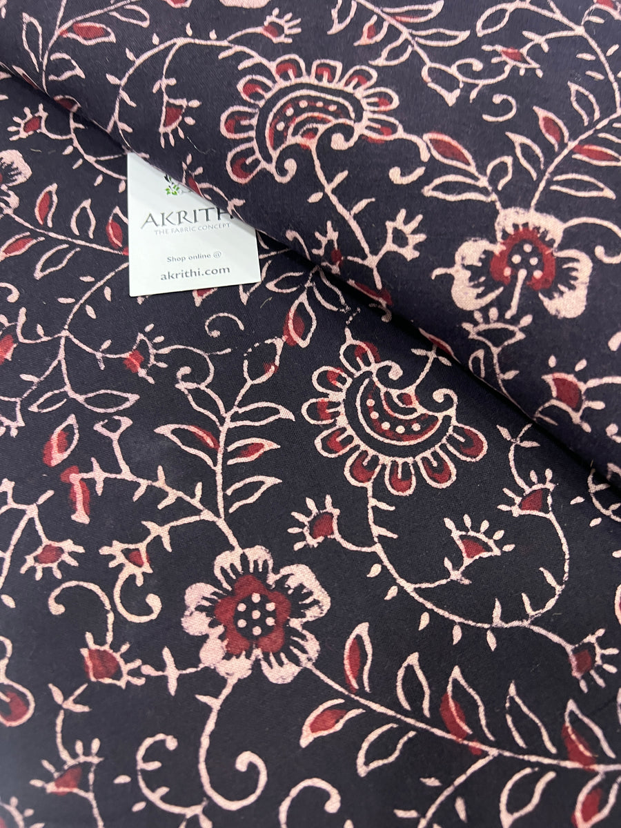 Hand block Printed pure cotton fabric