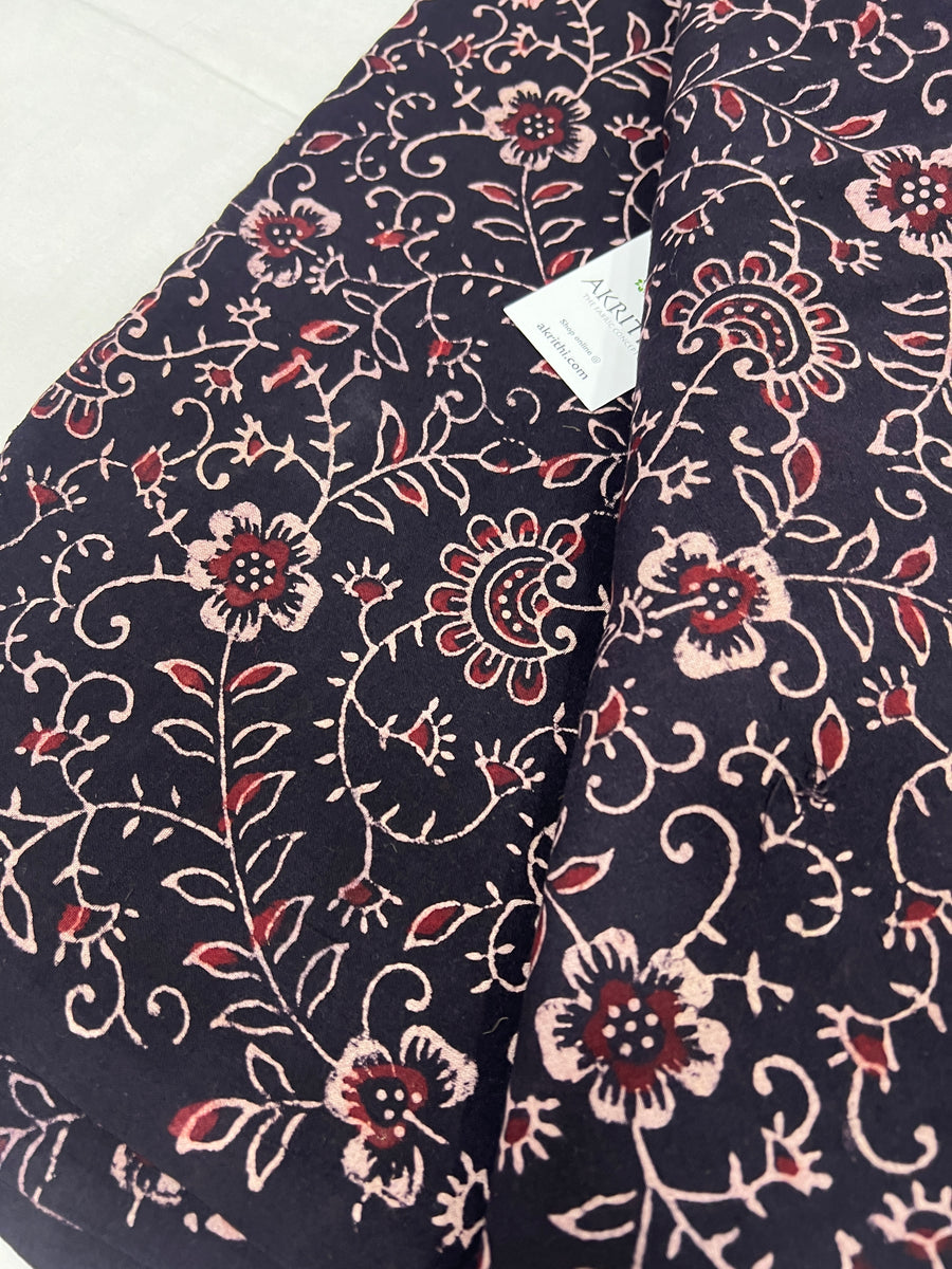 Hand block Printed pure cotton fabric