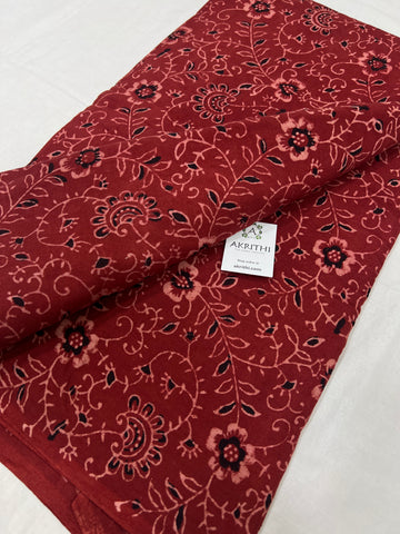 Hand block Printed pure cotton fabric