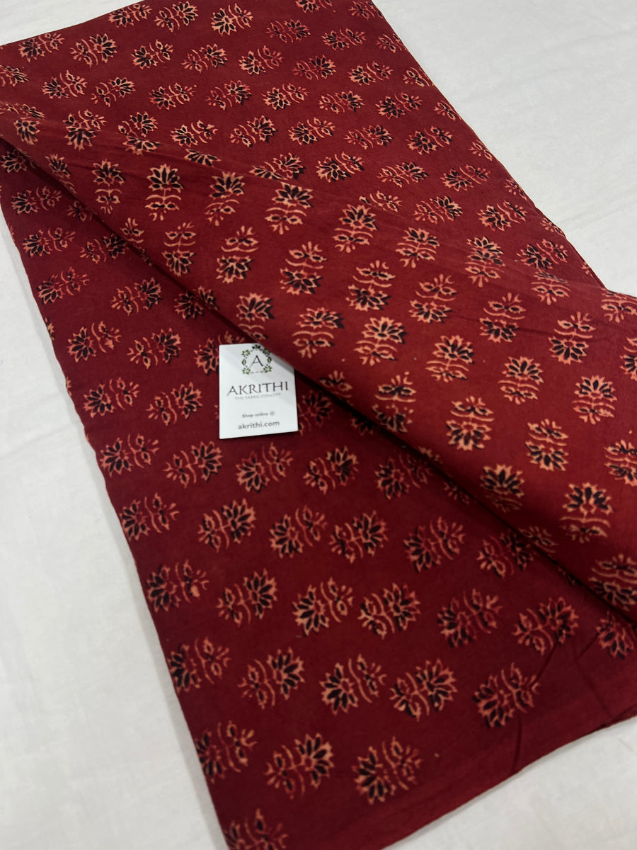 Hand block Printed pure cotton fabric