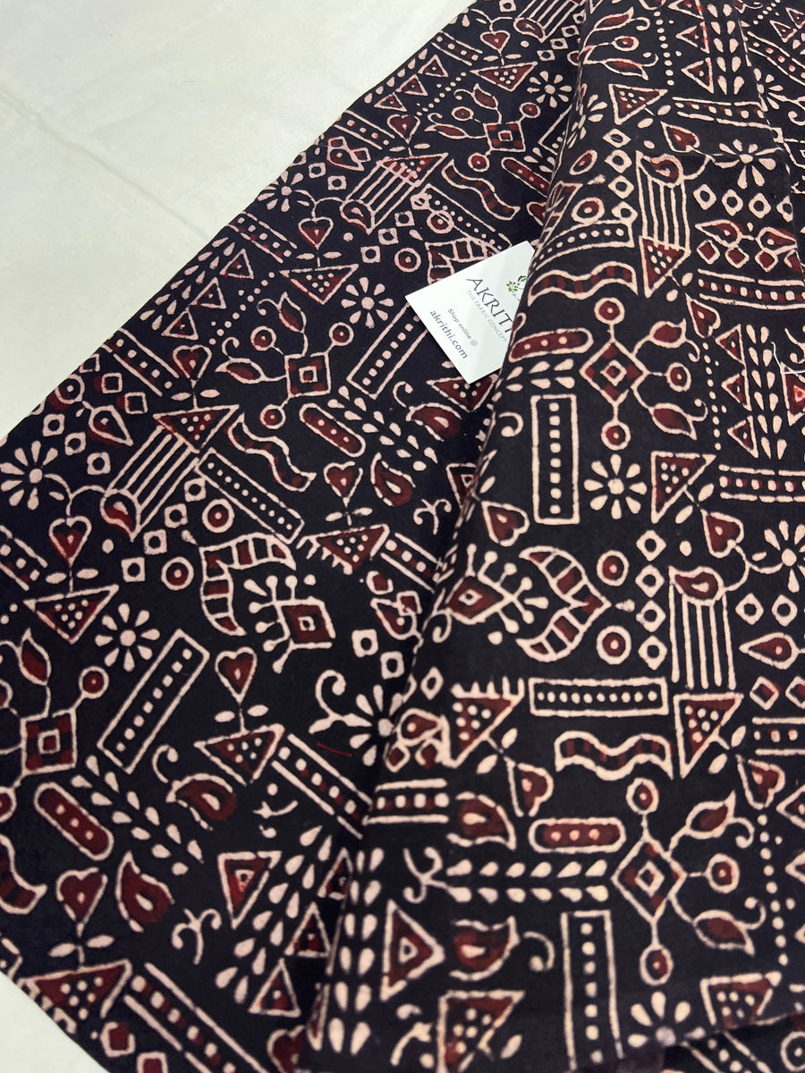 Hand block Printed pure cotton fabric