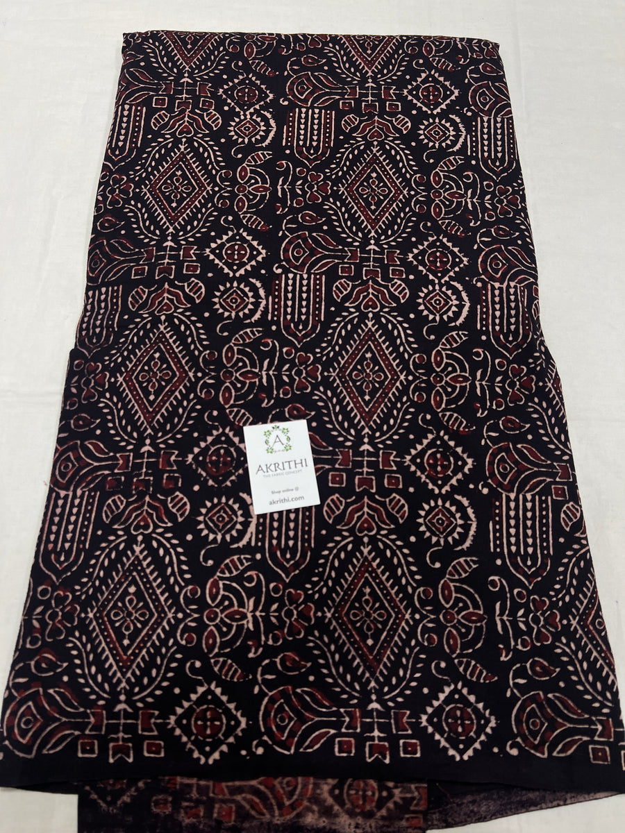 Hand block Printed pure cotton fabric