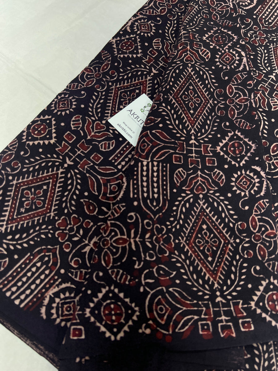 Hand block Printed pure cotton fabric