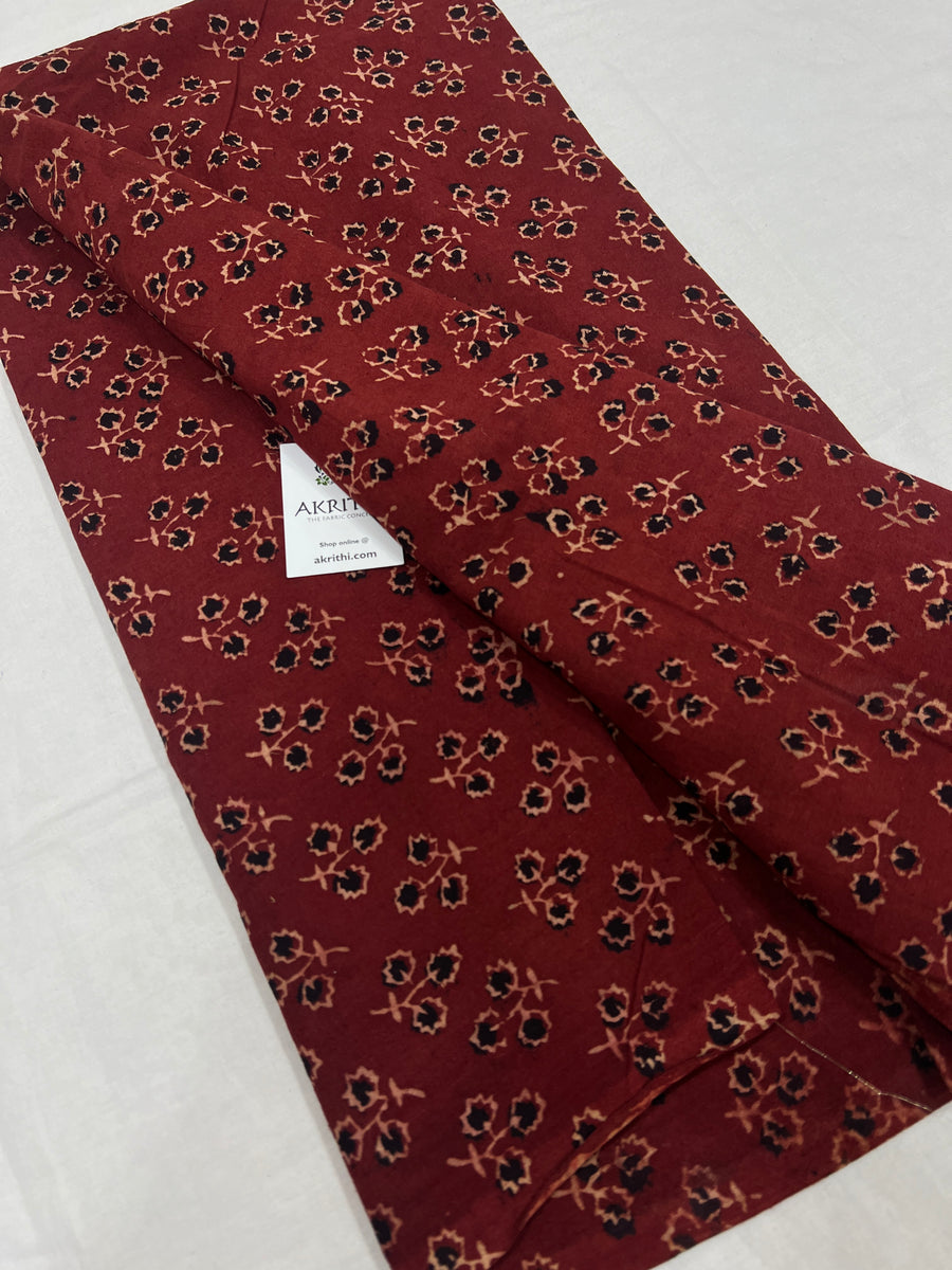 Hand block Printed pure cotton fabric