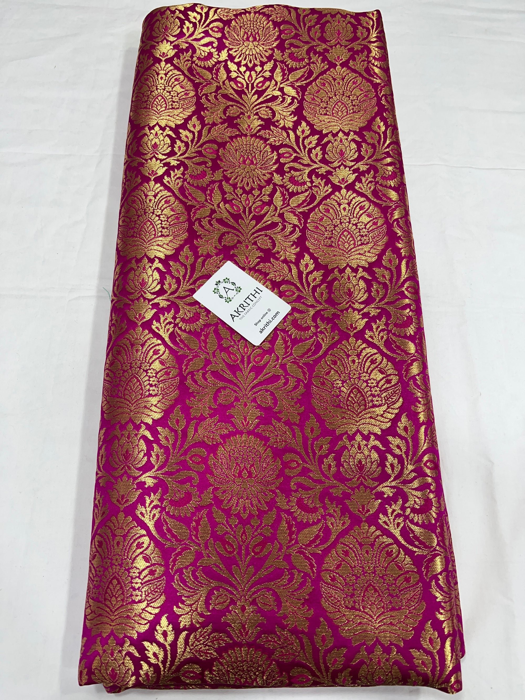 Pure Banarasi brocade fabric