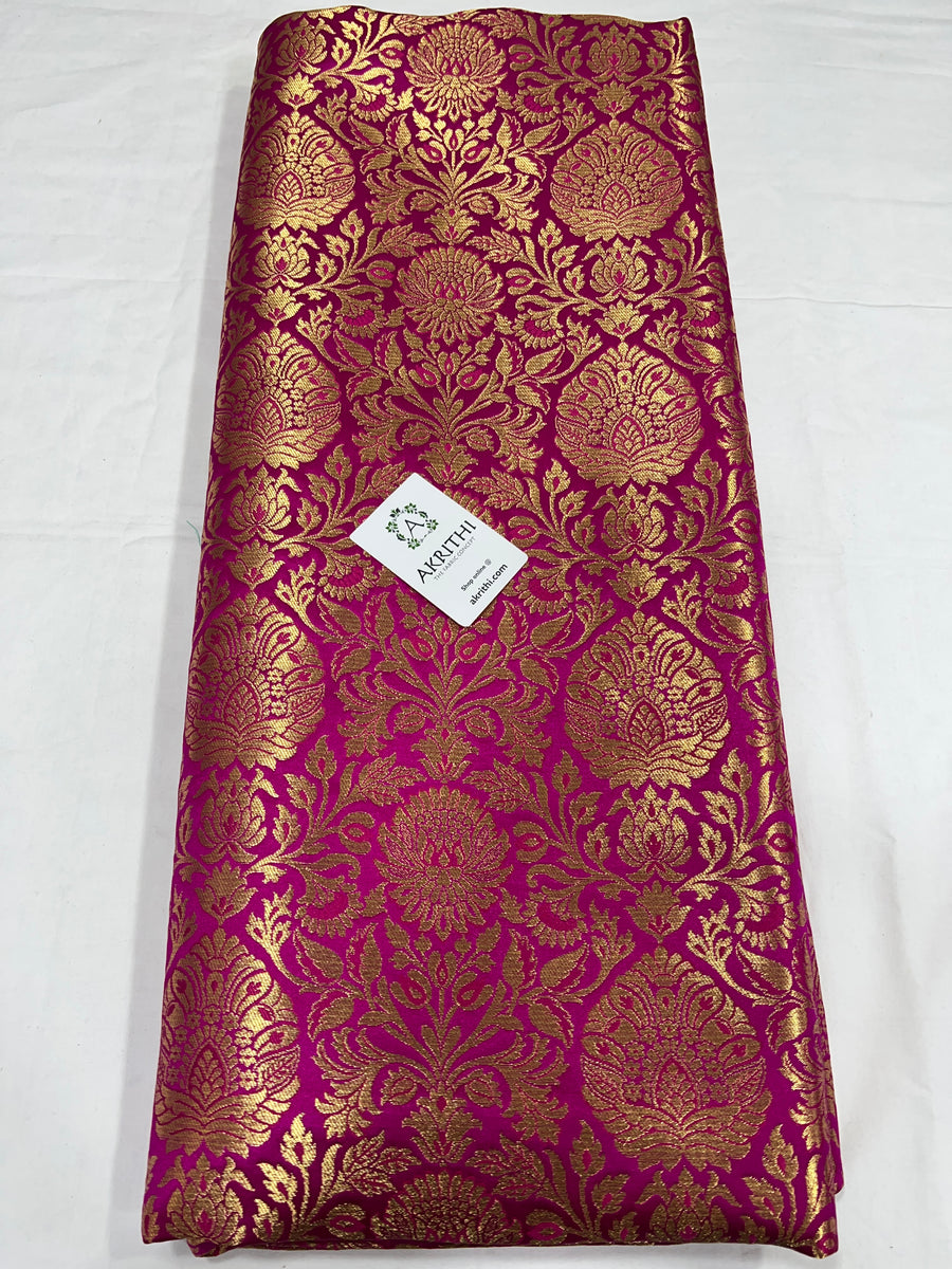 Pure Banarasi brocade fabric