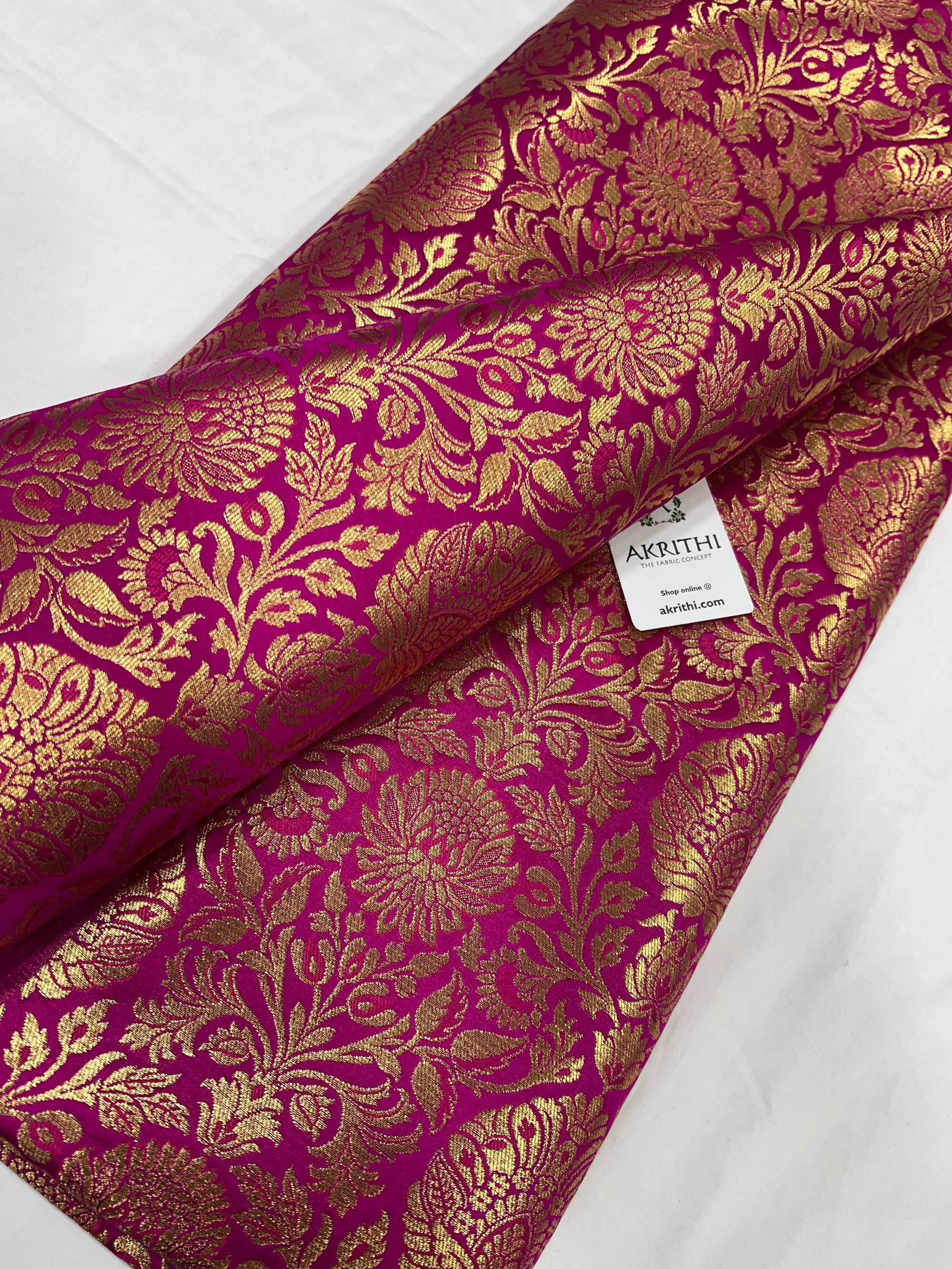 Pure Banarasi brocade fabric