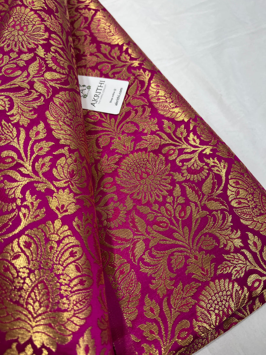 Pure Banarasi brocade fabric