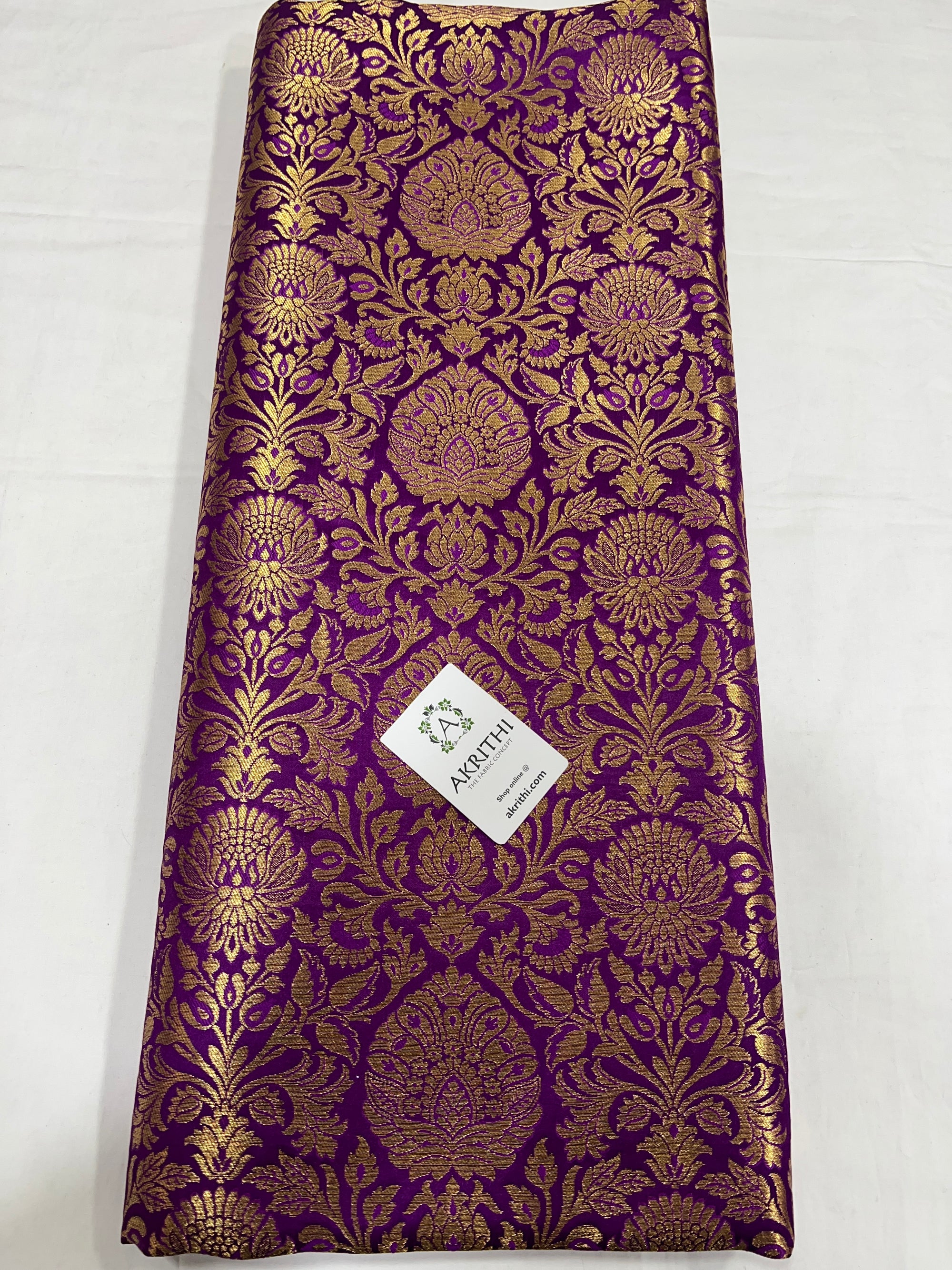 Pure Banarasi brocade fabric