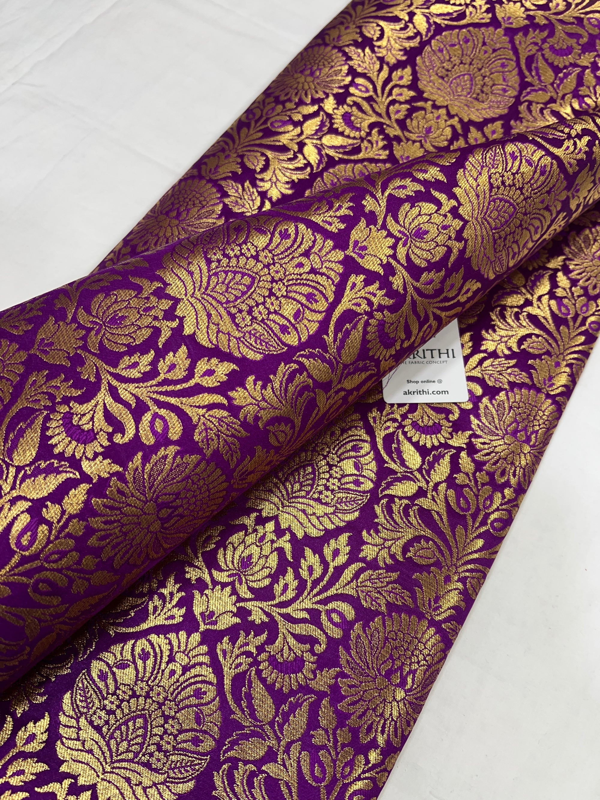 Pure Banarasi brocade fabric