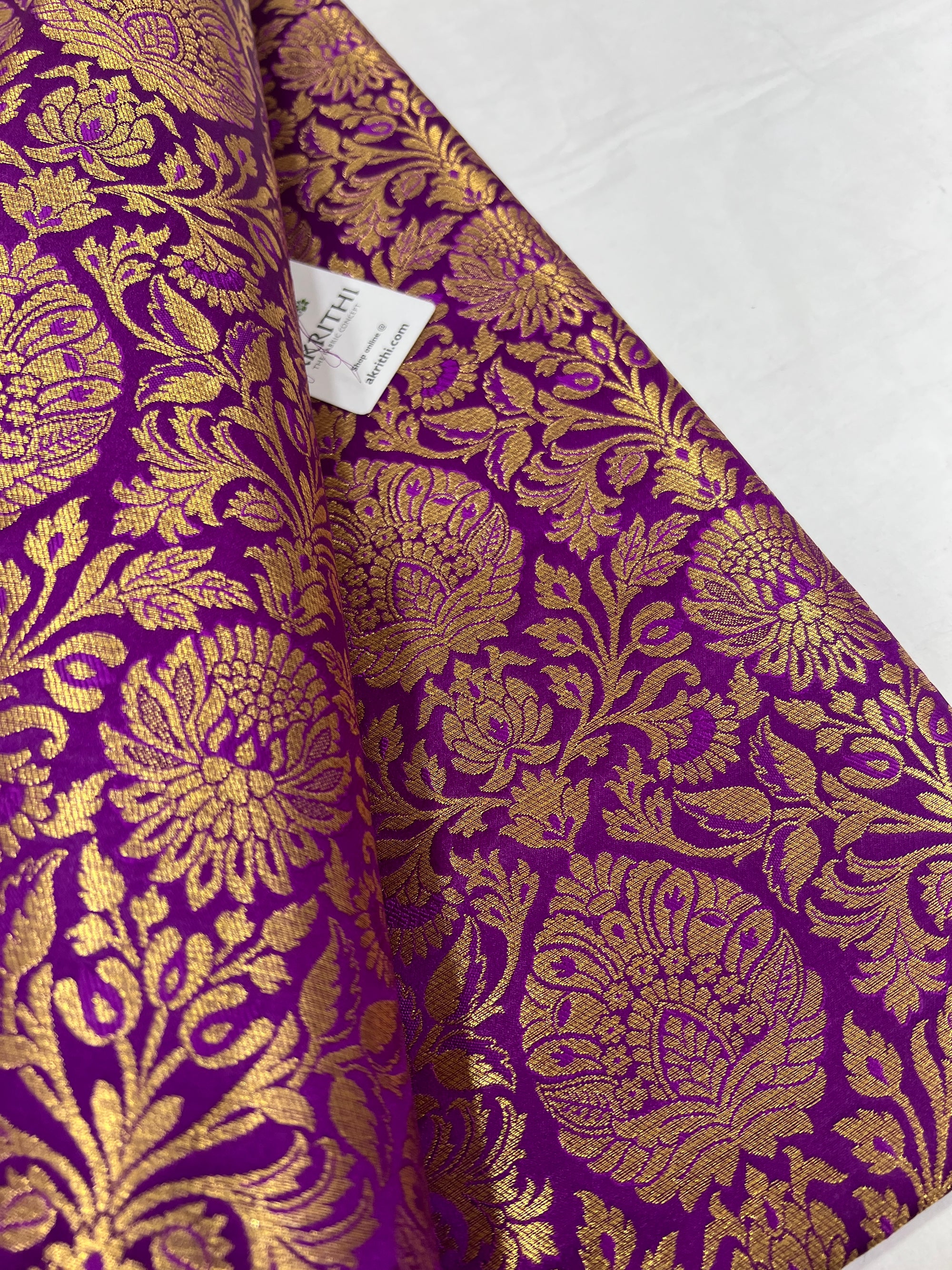 Pure Banarasi brocade fabric