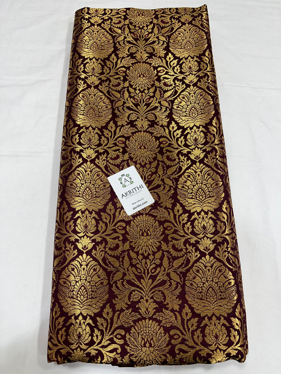 Pure Banarasi brocade fabric