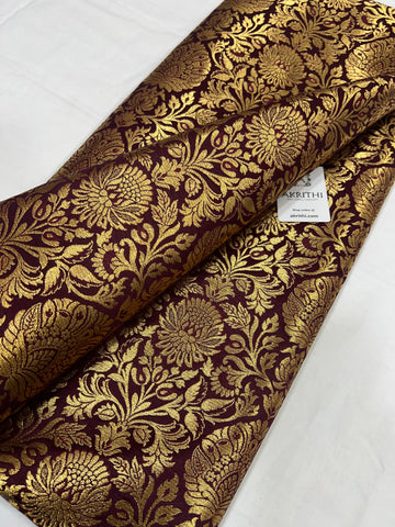 Pure Banarasi brocade fabric