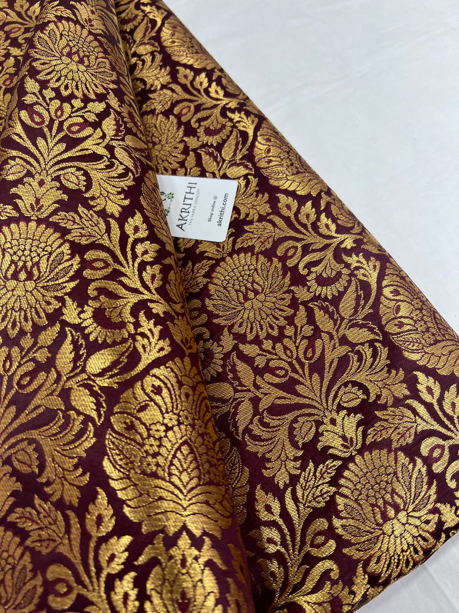 Pure Banarasi brocade fabric