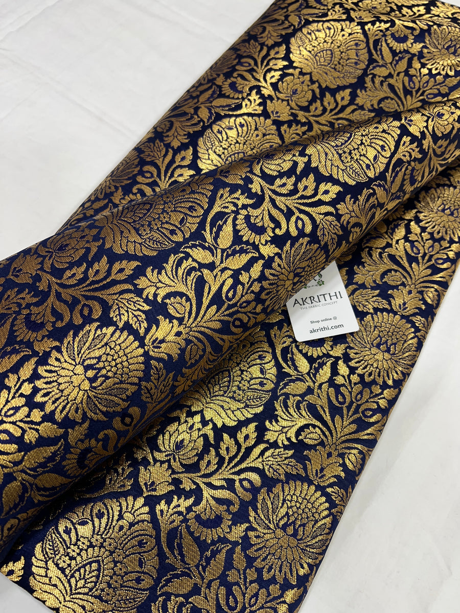 Pure Banarasi brocade fabric