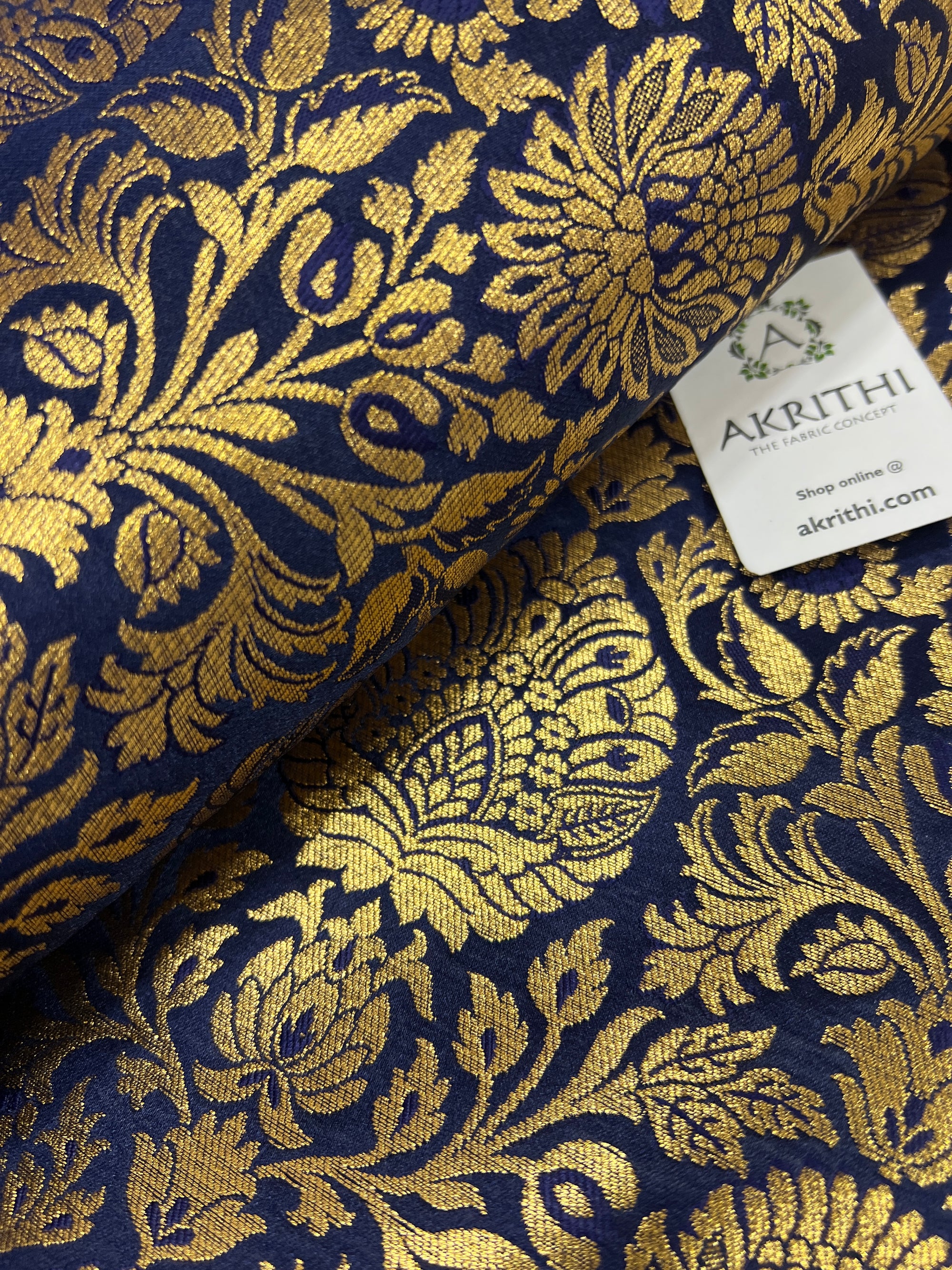 Pure Banarasi brocade fabric